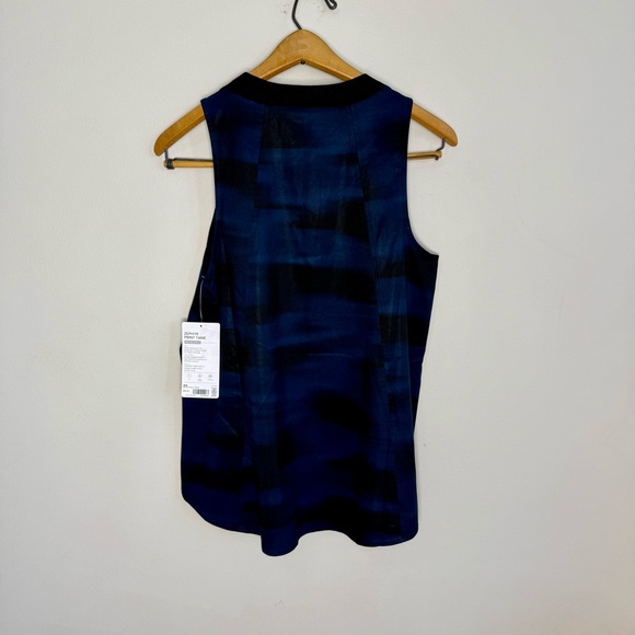 NEW Athleta Women's Zephyr Black and Blue Tank Top | XS - Picture 5 of 6